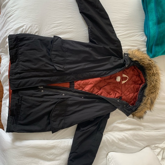 French Connection women’s oversized black parka XS - Picture 2 of 6